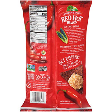 Garden of Eatin Tortilla Chips , Red Hot Blues, 5.5 oz (Pack of 12)