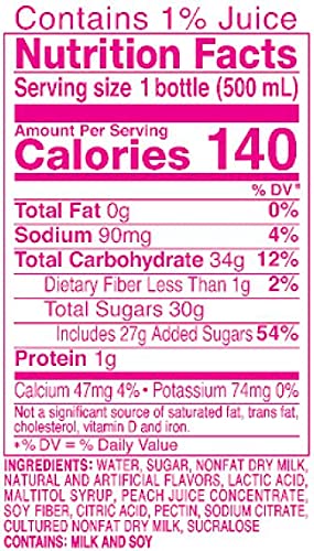 Calpico White Peach, Non-Carbonated Drink, Japanese Beverage Contains Peach Juice Concentrate, Sweet And Tangy Asian Drink, 16.9 Fl Oz. (Pack Of 6)