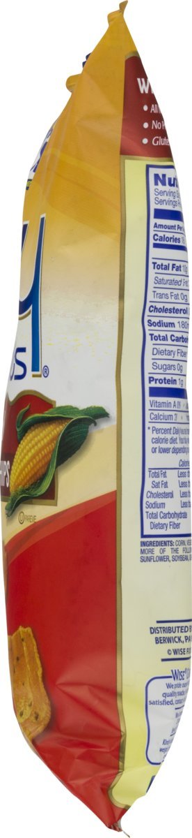 Wise Foods Original Dipsy Doodles Wavy Corn Chips, 9.25 oz Bag, Pack of 4
