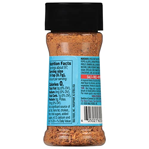 Dash Salt-Free Seasoning Blend, Caribbean Citrus, 2.4 Ounce