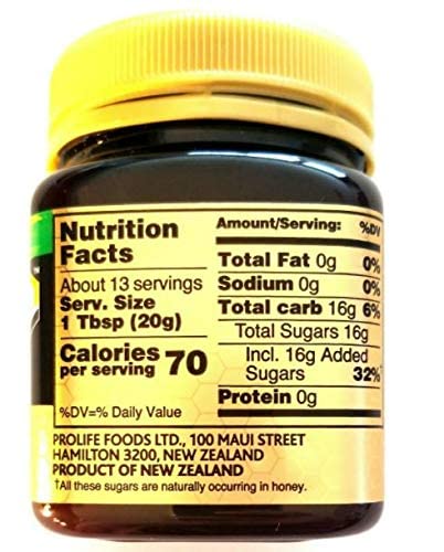 Mother Earth New Zealand Manuka Honey UMF 10+ - 8.8oz (250g) - Pure, Natural Sweetener, Immune Support, Raw Honey