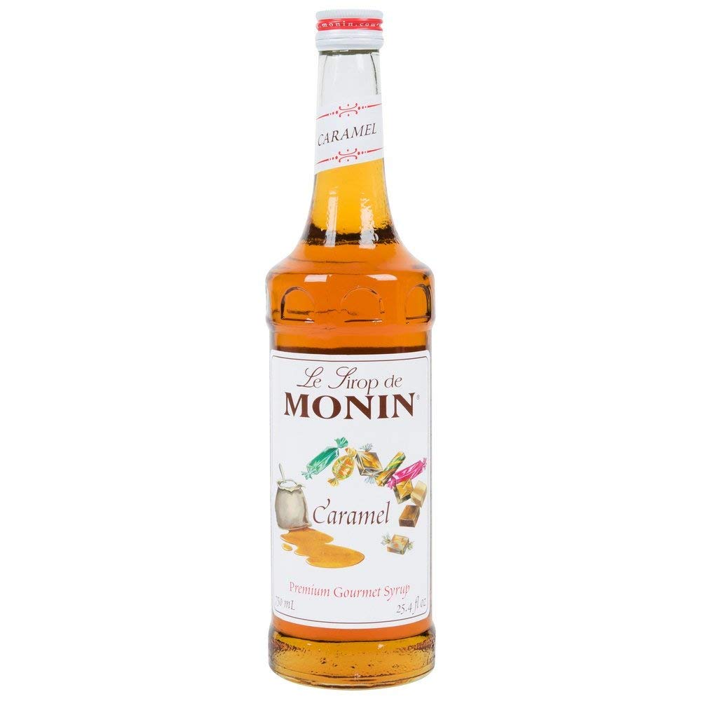 Monin - Caramel Syrup Rich And Buttery Great For Desserts Coffee And Mixed Flavors Gluten-Free Non-Gmo (750 Ml)