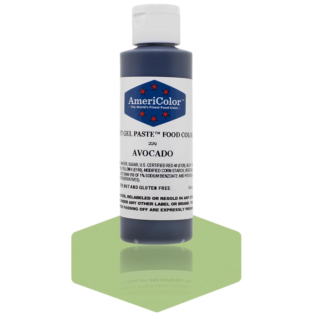 Americolor Soft Gel Paste Food Coloring 4.5 oz. - Avocado