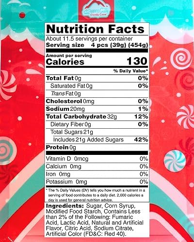 QUEEN CITY CANDY CAVE Sour Cherry Gummy Hearts - Sugar Dusted - 8 oz