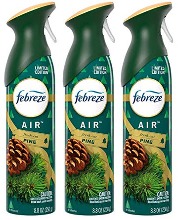 Febreze Air - Air Freshener Spray - Fresh-Cut Pine - Limited Edition Holiday Collection 2020 - Net Wt 88 Oz (250 G) Per Bottle -