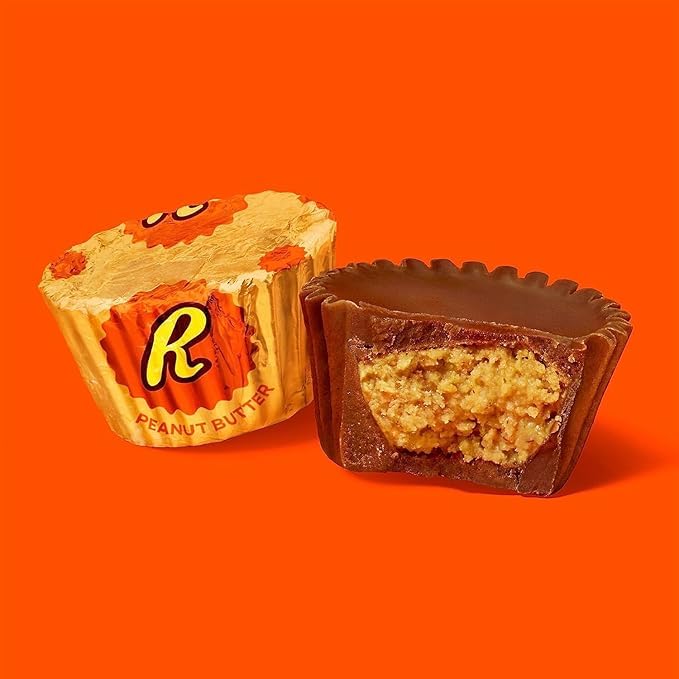 Reeces Milk Chocolate Miniature Peanut Butter Cups, Individually Wrapped 1.5 Lbs-Crunchy Milk Chocolate Filled With Creamy Peanu