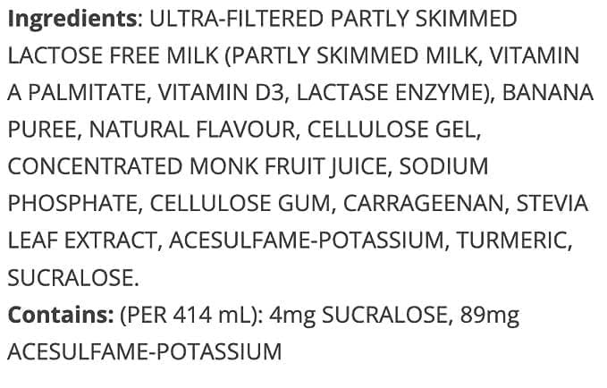 Core Power Protein Shake 26g Banana - No Added Protein Powder Lactose-Free Made with Canadian Milk - Pack of 12 Fairlife Protein Shakes 414mL/14 fl. oz. (Shipped from Canada)