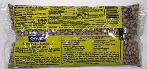 Goya Pigeon Peas 14 Oz - Gandules Pack Of 6, 14 Oz Bags