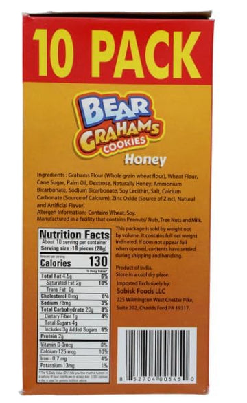 Sobisk Honey Graham Cracker Bear Cookies, 10-ct. Packs