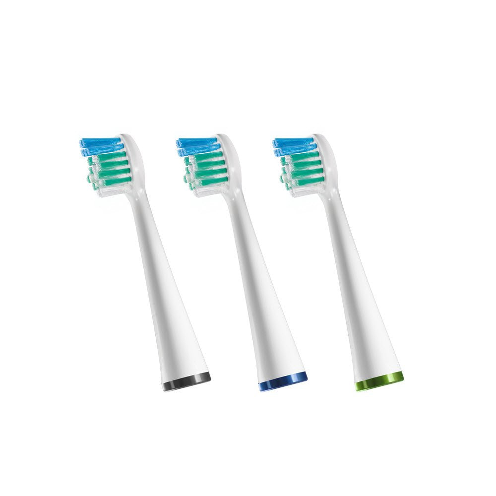 Waterpik Compact Brush Heads, Replacement Tooth Brush Heads For Former Sensonic/Complete Care Models, Srsb-3W, 3 Count