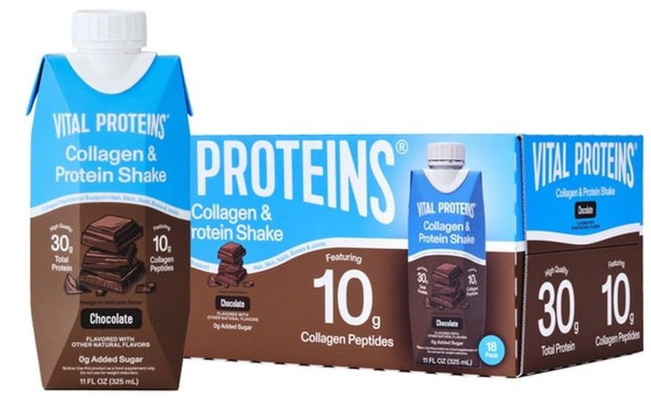 Vital Proteins Collagen Protein Shake Chocolate 18 Pack.