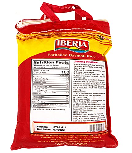Iberia Enhanced Aged Parboiled Basmati Rice, 4 Lb.