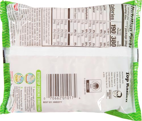 Nissin Top Ramen Chili Flavor Ramen Noodle Soup , 3.0 ounce (pack of 1)