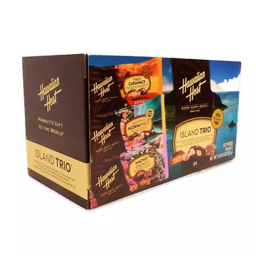 Hawaiian Host Island Trio Chocolate & Macadamia Pack - 3 Piece Set of Delicious Treats