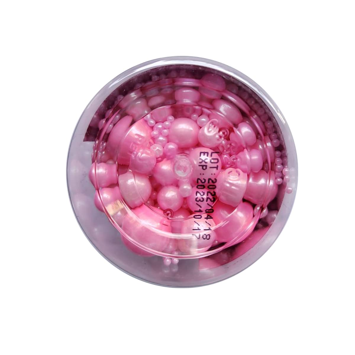 Edible Pink Sugar Pearls Candy Sprinkles 120G/ 4.23Ounce Baking Cake Sprinkles Cupcake and Cake Topper Cookie Decorations Weddin