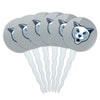 Daemen College Secondary Logo Cupcake Picks Toppers Decoration Set of 6
