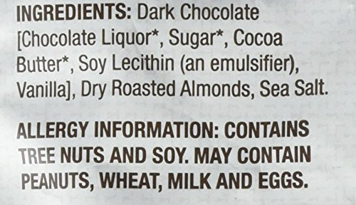 Bark Thins Snacking Dark Chocolate Almond With Sea Salt 17 Oz.(Pack Of 1)