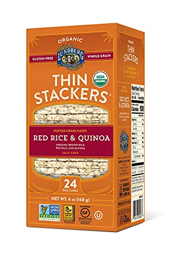 Lundberg Family Farms Organic Thin Stackers Grain Cakes, Red Rice And Quinoa, 5.9 Oz