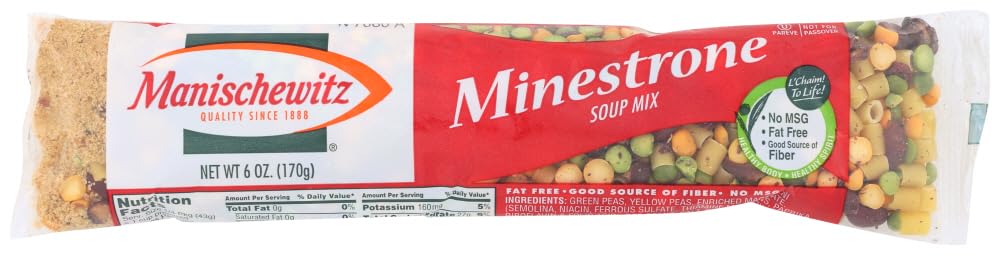 MANISCHEWITZ Minestrone Cello Soup Mix, 6-Ounces (Pack of 24)