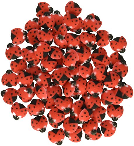Lucks Dec-Ons Decorations Molded Sugar/Cup-Cake Topper, Ladybugs, 3/4 Inch, 176 Count