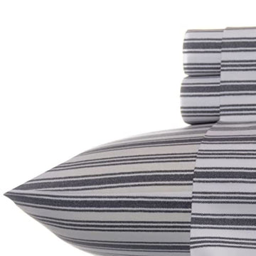 Nautica - Percale Collection - Bed Sheet Set - 100 Cotton, Crisp Cool, Lightweight Moisture-Wicking Bedding, Full, Coleridge C