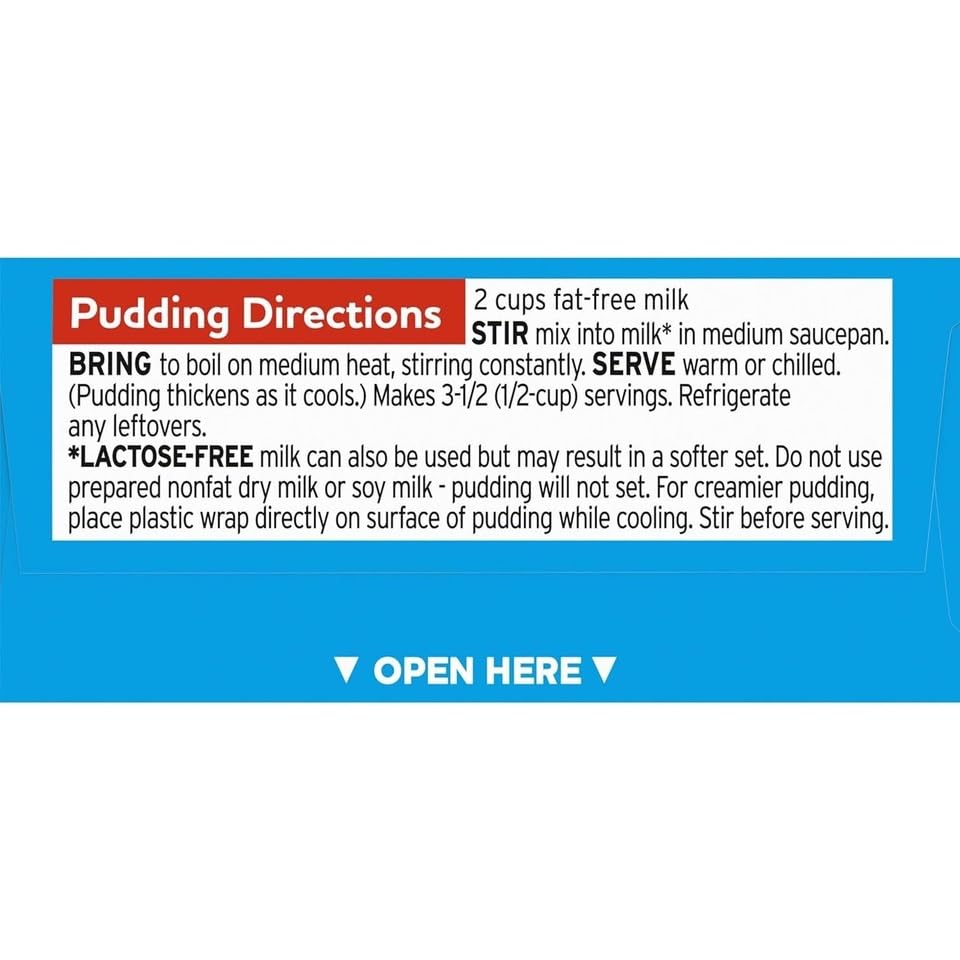 Jell-O Chocolate Pudding, Cook & Serve, Sugar Free, 1.3 Ounce Box, 3 Packs