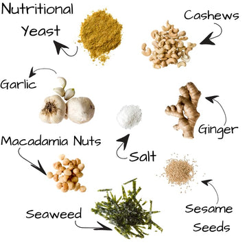 Kelly'S Gourmet Aloha Parmesan, 1-Pack, Cashew Based Cheese