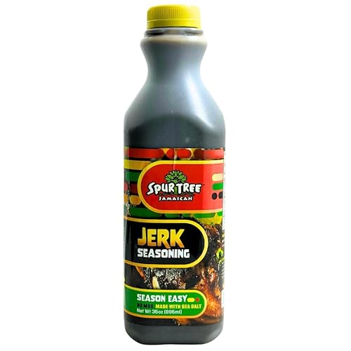 Spur Tree Jamaican Jerk Seasoning – Authentic 35 Oz Caribbean Jerk Sauce with All-Natural Ingredients for Flavorful Grilling and Cooking