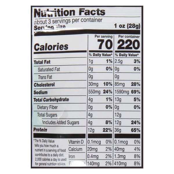 Jack Link'S Turkey Jerky, Original Flavor, 2.85 Oz - Flavorful Meat Snack,12G Of Protein And 70 Calories, Made With Premium Turk