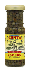 Cento Nonpareil Capers, 3 oz, 0.58 lb, Premium Quality, Ideal for Cooking and Salads