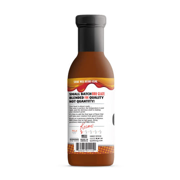 Kosmos Q Maple spirit-inspired flavor BBQ Glaze Sweet & Sticky BBQ Sauce for Ribs Chicken Pork or Brisket Competition-Ready Barbecue Glaze with Real Maple Syrup & Kentucky spirit-inspired flavor American Made 15.5 Oz Bottle