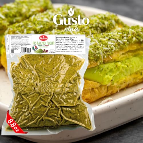 Pistachio Flour, 8.8 Oz (250 G), Fine Chopped Pistachio Flour, Ground Pistachios, Pistachio Powder, Gluten Free Flour, High Prot