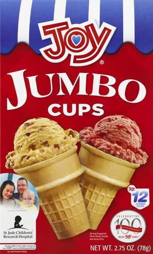JOY JUMBO CAKE ICE CREAM CONES 2.75 OZ
