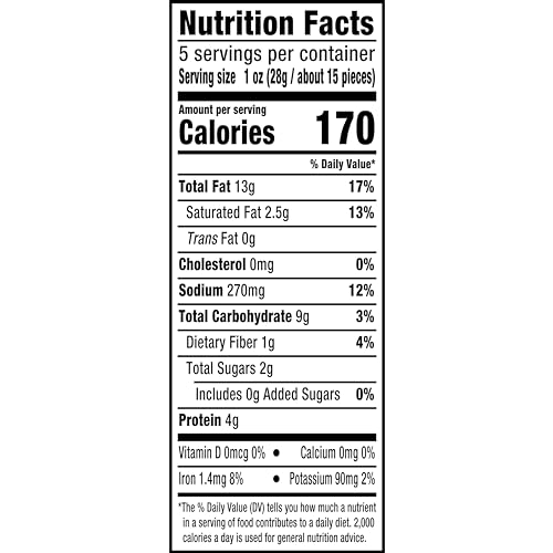 Planters Cashews Salt And Vinegar, 5Oz Bag