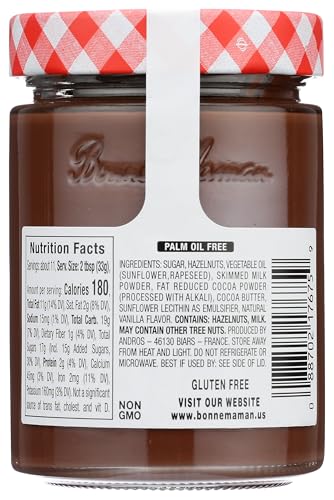 Bonne Maman Chocolate Hazelnut Spread 12.7Oz, Pack Of 1