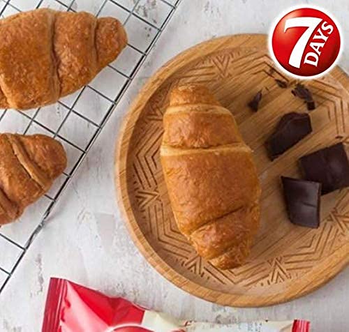 7Days Soft croissant, chocolate croissant, Breakfast Pastry, Individually Wrapped On The go Snack, Non-gMO (Pack of 6)