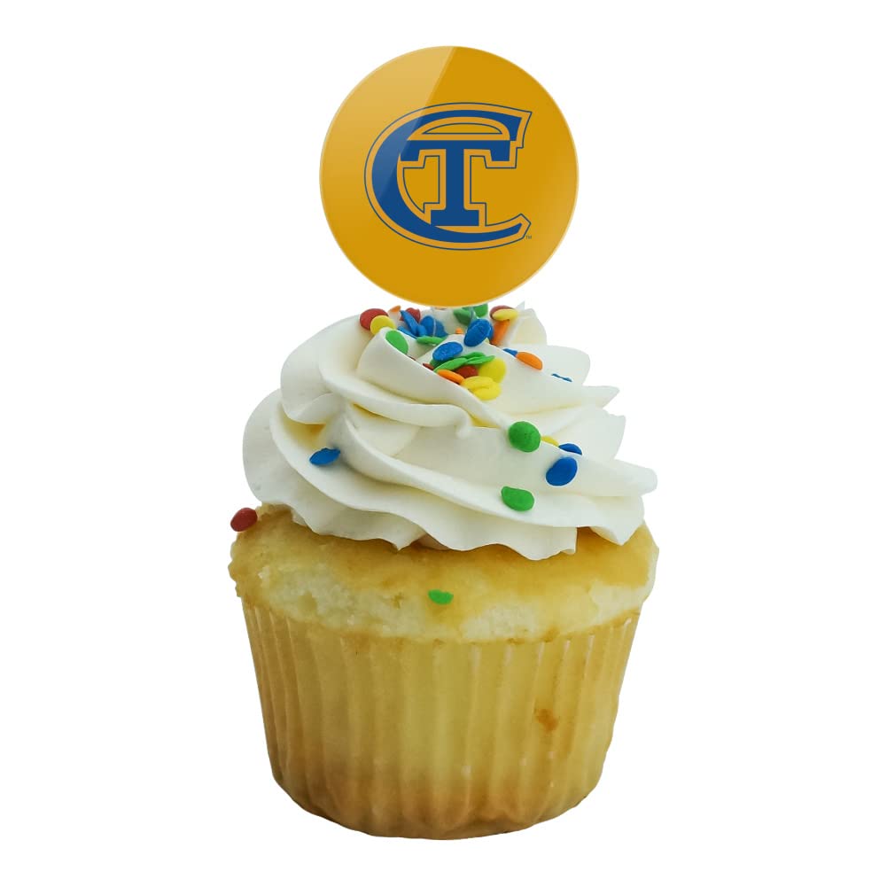 New York City College Of Technology Secondary Logo Cupcake Picks Toppers Decoration Set Of 6