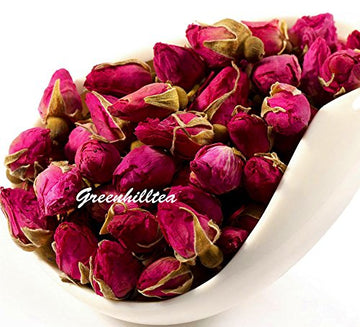 Greenhilltea Premium Dried Rose Buds Herbal Tea, Fragrant and Natural, 3 Ounce (Pack of 1)