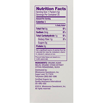 Wholesome Sweeteners Organic Stevia Packets - 75 Ct