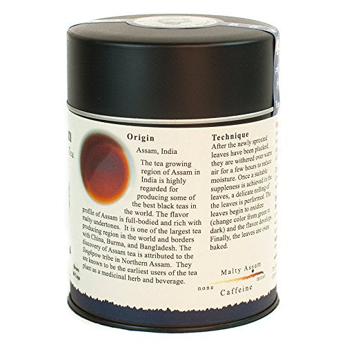 The Tao Of Tea, Malty Assam Black Tea, Loose Leaf, 3.5-Ounce Tins (Pack Of 2)