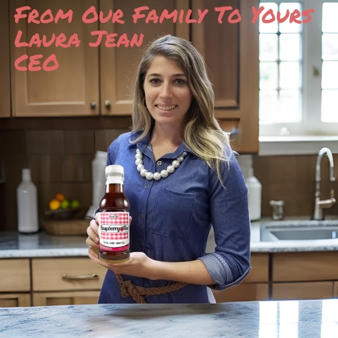 Iced Tea Raspberry Real Brewed, Pure Cane Sugar, Caffeinated All Natural Drinks, No Artificial Flavors By Southern Sweet Tea Com