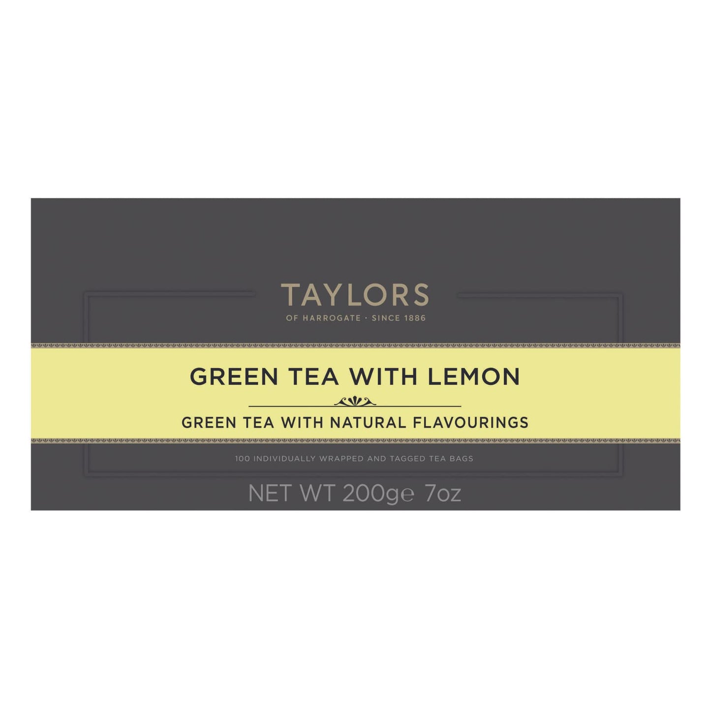 Taylors Of Harrogate Green Tea With Lemon, 100 Count (Pack Of 1)