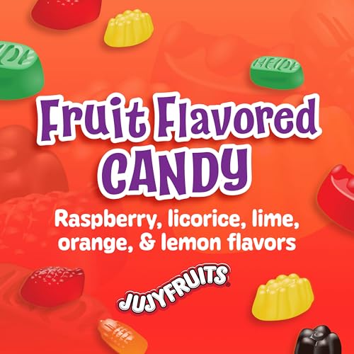 Wonka Jujyfruits Gummy Candy, Assorted Flavors, 5 oz Theater Candy Boxes, Pack of 12, Orange & Lime, Perfect for Parties and Sharing