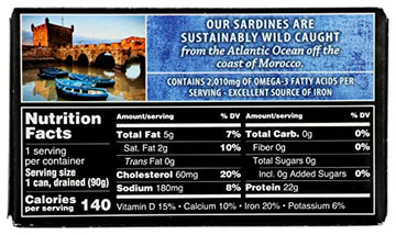 Crown Prince Natural Skinless And Boneless Sardines In Water, Non-Gmo, 4.37 Ounce (Pack Of 1)