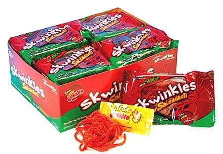 Lucas Salsagheti Flavor Sandia with Gusanos Tamarind Flavor Sauce, 0.85 oz, 12 package box