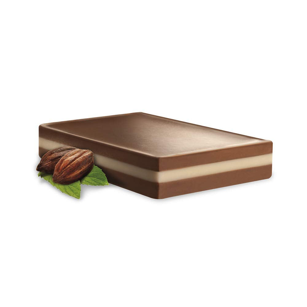 CREMINO Bicolor Chocolate Jar - Hazelnut & Milk Flavored Bars, 32 oz, 50 Total Bars, Brown