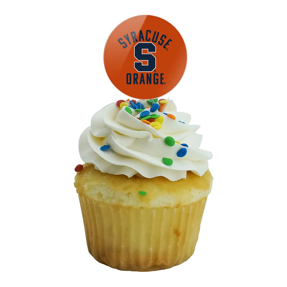 Graphics & More Syracuse University Orange Cupcake Picks Toppers Decoration Set Of 6