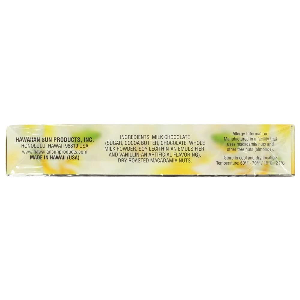 Hawaiian Sun Chocolate Covered Macadamia Nuts - 5 Oz, Delicious Snack, Perfect Gift, Freshly Packed