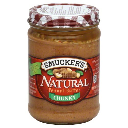 Smuckers Natural Peanut Butter 16 Oz (Pack Of 4) (Chunky)