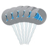 College of Coastal Georgia Secondary Logo Cupcake Picks Toppers Decoration Set of 6